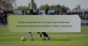 韓国女子フットサルチーム：守備構造、攻撃の移行、選手間の化学反応